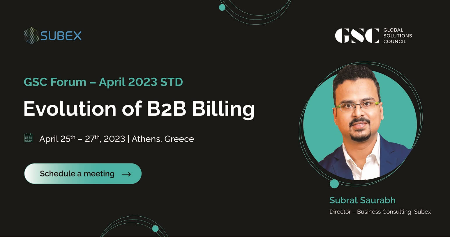 Meet Subex at GSC Forum April 2023 STD